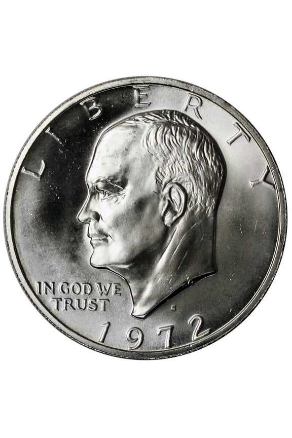 1972-S Eisenhower Dollar BU - 40% Silver Collectible Coin