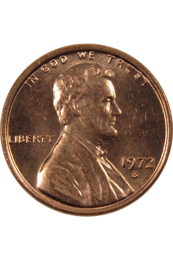 1972 S Lincoln Memorial Cent BU Uncirculated Penny 1c Coin