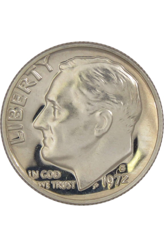 1972 S Roosevelt Dime Choice Proof 10c US Coin Collectible
