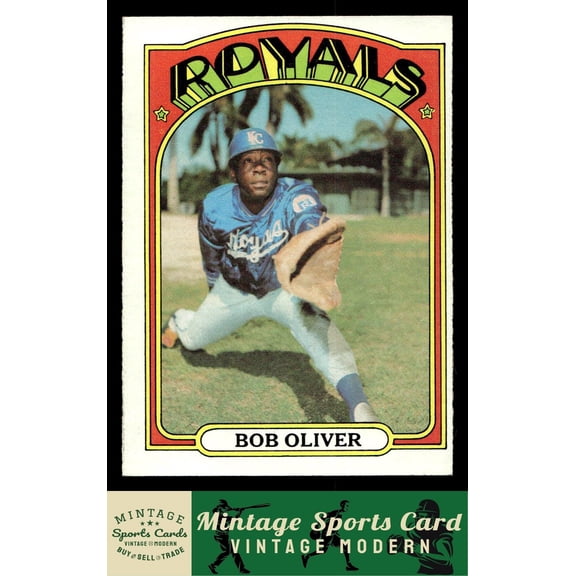 1972 Topps #57 Bob Oliver Kansas City Royals Baseball Card