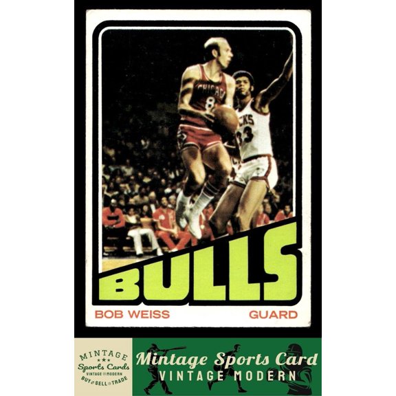 1972 Topps Bob Weiss #141 Chicago Bulls Basketball Card