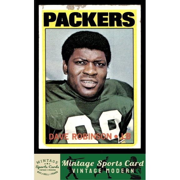 1972 Topps Dave Robinson #116 Green Bay Packers Football Card PR/PR+
