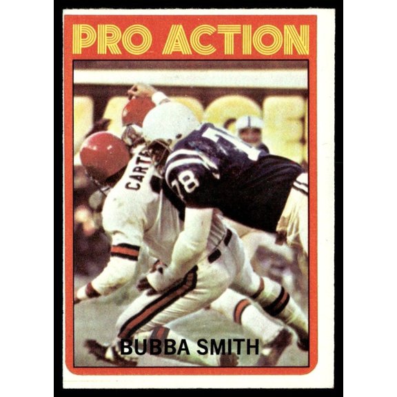 1972 Topps Football Bubba Smith Pro Action #127 Card Near Mint or Better