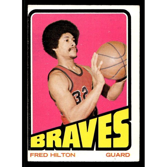 Low Grade 1972 Topps Fred Hilton #23 Buffalo Braves Basketball Card
