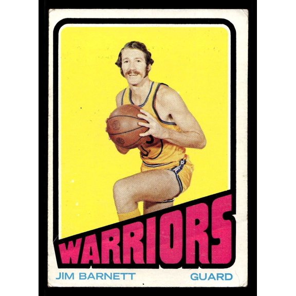 1972 Topps Jim Barnett #71 Golden State Warriors Basketball Card GD/GD+