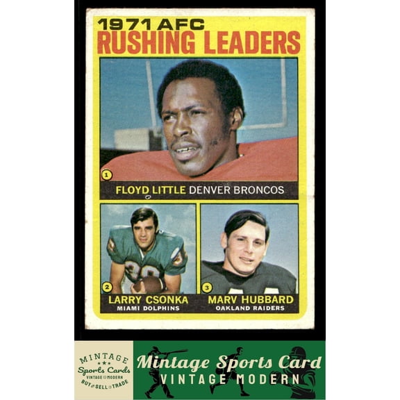 1972 Topps Little / Csonka / Hubbard #1