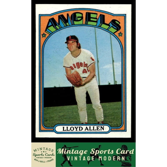 1972 Topps Lloyd Allen #102 California Angels Baseball Card