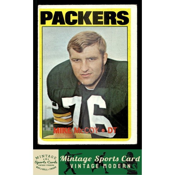 1972 Topps Mike McCoy Green Bay Packers #172 PR/PR+ Football Card