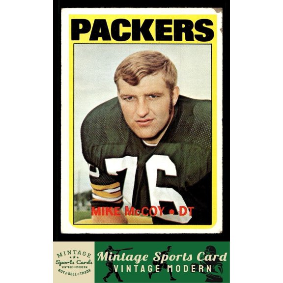 1972 Topps Mike McCoy #172 Green Bay Packers PR/PR+ Trading Card