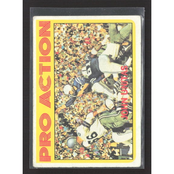 1972 Topps Pro Action Baltimore Colts John Unitas #251 Football Card