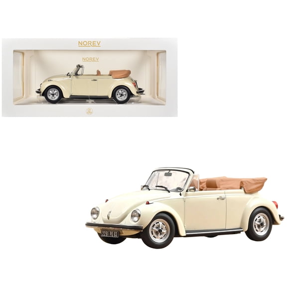1972 Volkswagen 1303 Beetle Cabriolet Cream White 1/18 Diecast Model Car by Norev