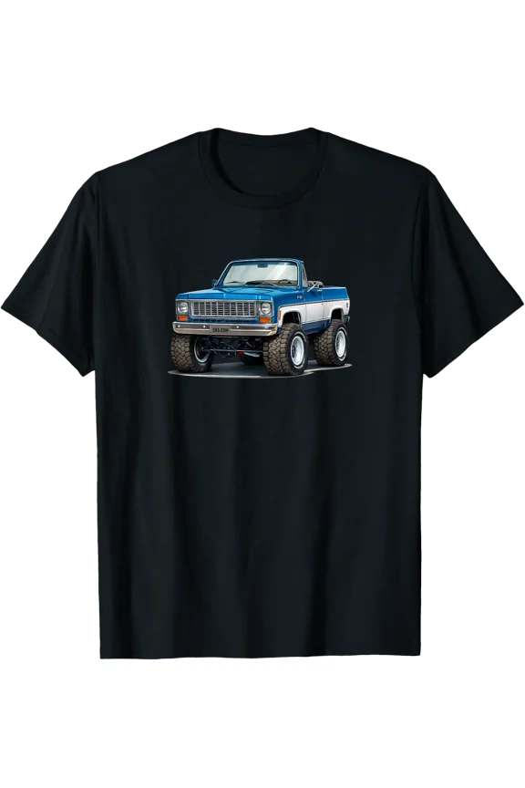 1973-75 K5 Blazer Off-Road Cartoon Lifted Classic 4X4 Truck T-Shirt