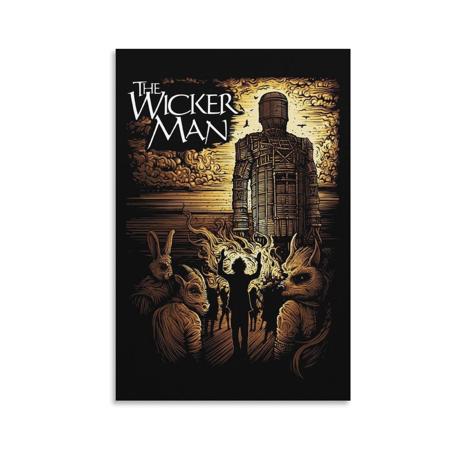 1973 British Folk Horror Film The Wicker Man Poster Wall Art Poster ...