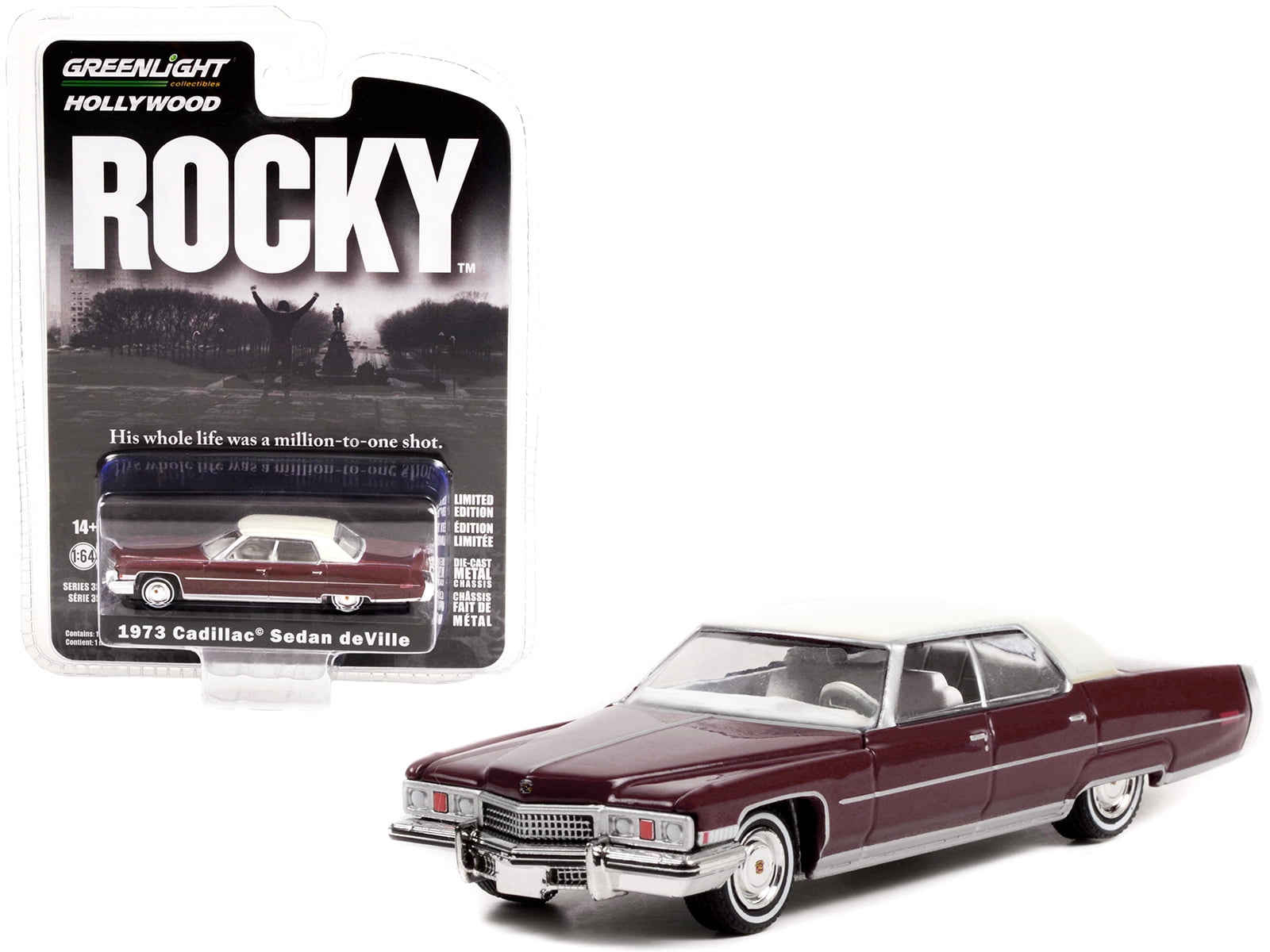 1973 Cadillac Sedan DeVille Burgundy w/White Top 