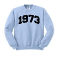 thumbnail image 1 of 1973 College Style Sweatshirt Unisex 3X-Large Light Blue, 1 of 5