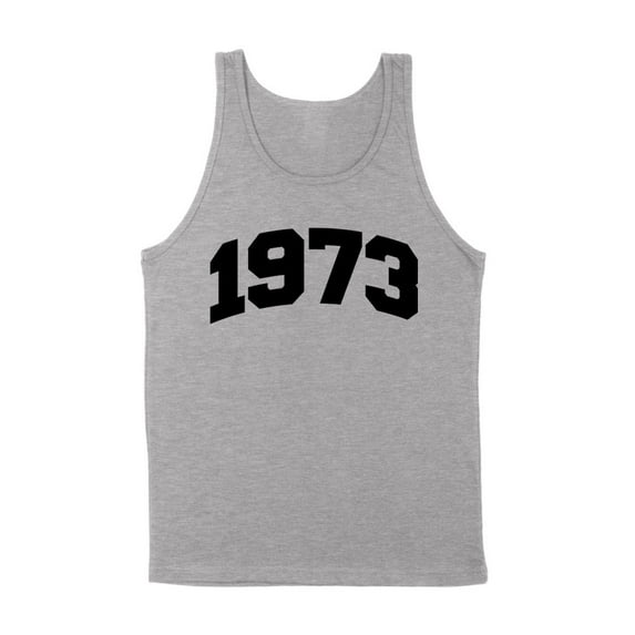 1973 College Style Tank Top Unisex 2X-Large Grey