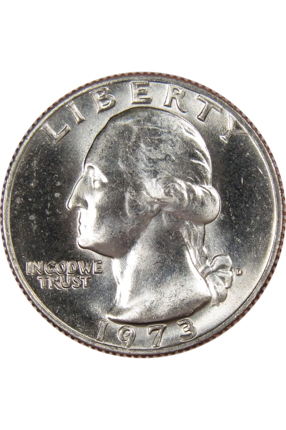 1973 D Washington Quarter BU Uncirculated Mint State 25c US Coin Collectible
