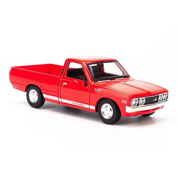 1973 Datsun 620 Pickup Truck, Red - Showcasts 37522 - 1/24 Scale Diecast Model Car