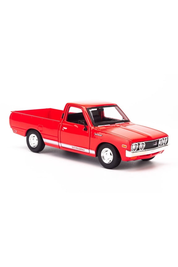 1973 Datsun 620 Pickup Truck, Red - Showcasts 37522 - 1/24 Scale Diecast Model Car