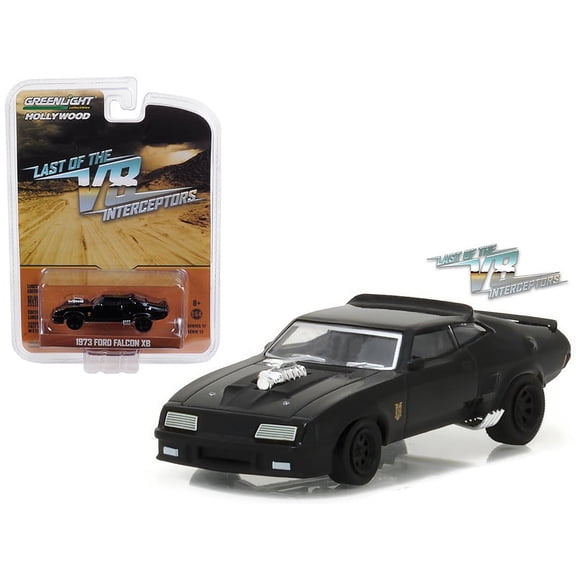 1973 Ford Falcon XB Black "Last of the V8 Interceptors" (1979) Movie "Hollywood Series" Release 17 1/64 Diecast Model Car by Greenlight