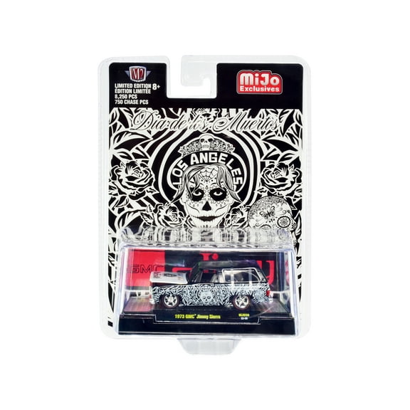 1973 GMC Jimmy Sierra Black with Graphics Limited Edition to 8250 pieces Worldwide 1/64 Diecast Model Car by M2 Machines