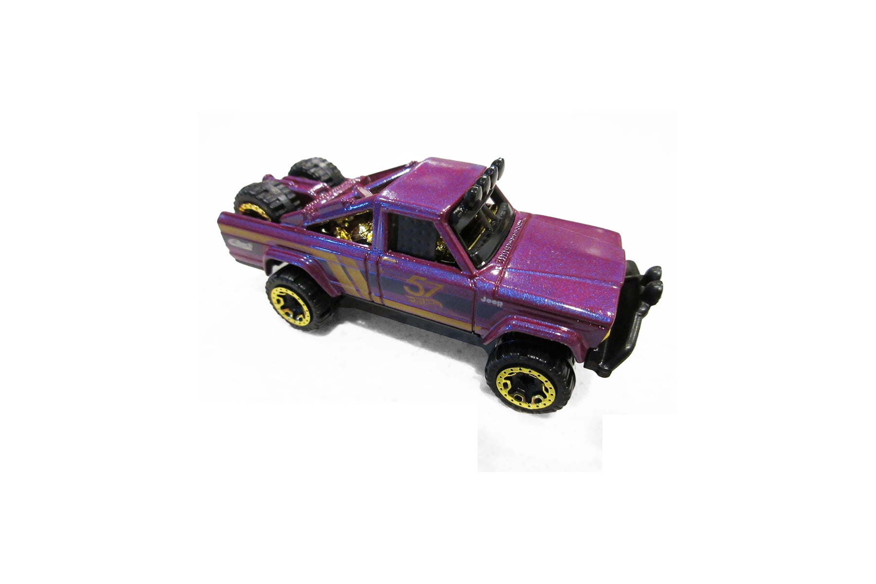 1973 Jeep J10, Purple /Gold - Mattel Hot Wheels HDH54956G - 3