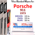 thumbnail image 1 of 1973 Porsche 911 Wiper Blades (Set of 3) w/Rear Wiper, 1 of 3