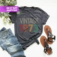 thumbnail image 1 of 1973 Retro Shirt, 52nd Birthday Woman Shirt, 1973 Shirt, Born In 1973 Shirt, 52nd Birthday Men, Vintage 1973 Shirt Tshirt All Size S-5XL, 1 of 5