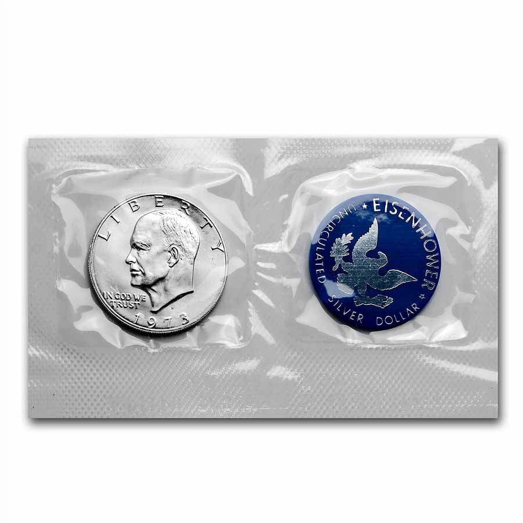 1973-S 40% Silver Eisenhower Dollar BU (Blue Mint Envelope