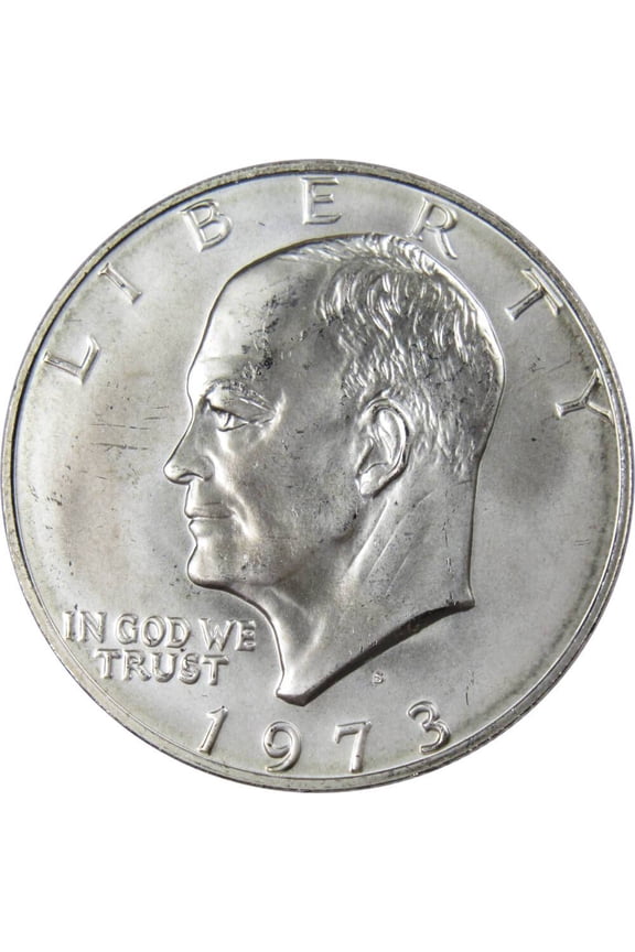 1973 S Eisenhower Dollar BU Uncirculated Mint State 40% Silver IKE $1 Coin