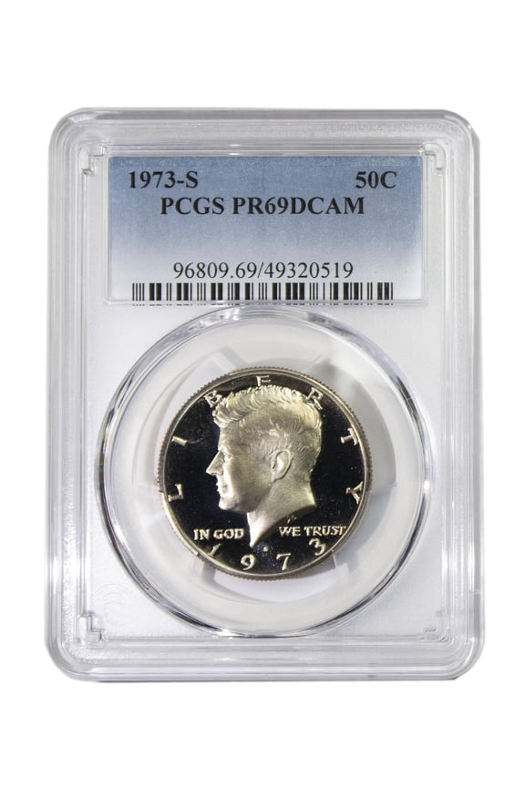 1973-S Kennedy Half Dollar PCGS PR69DCAM Proof  Graded Coin