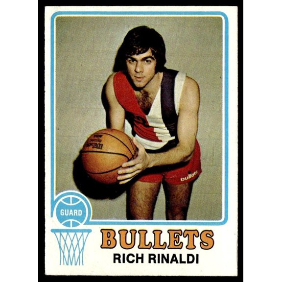 1973 Topps Basketball Card Rich Rinaldi Capital Bullets #149 EX+