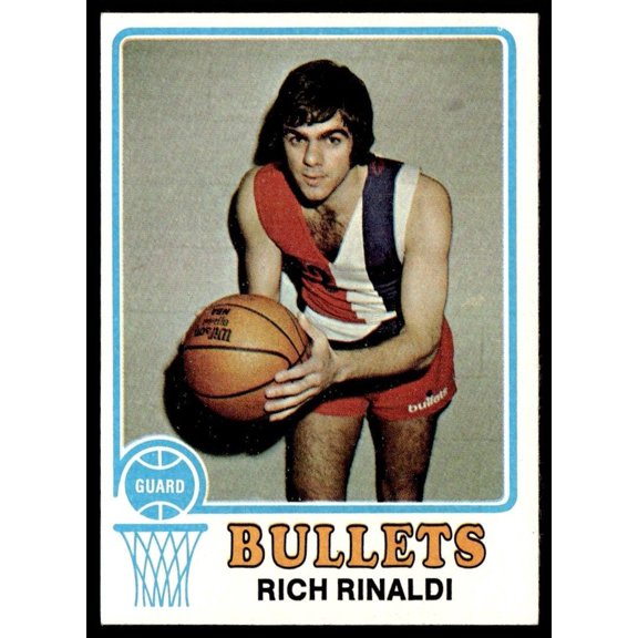 1973 Topps Basketball Card Rich Rinaldi Capital Bullets #149 Near Mint