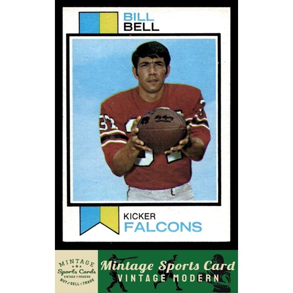 1973 Topps Bill Bell #411 Atlanta Falcons Football Card
