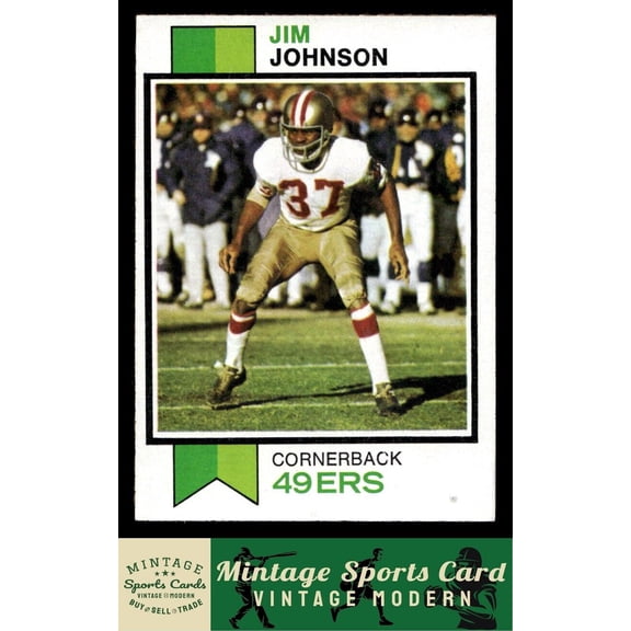 1973 Topps Jim Johnson San Francisco 49ers #20 Football Card