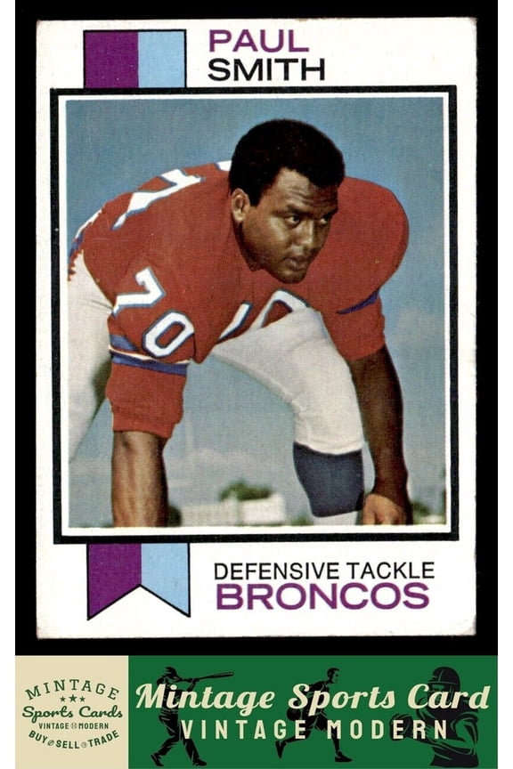 1973 Topps Paul Smith #361 RC Denver Broncos Football Card