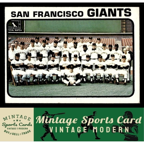 1973 Topps San Francisco Giants TC, COR #434b