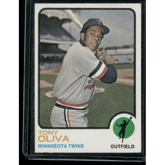 1973 Topps TONY OLIVA #80 Edge Crush