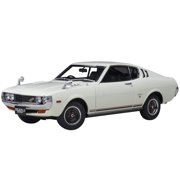 1973 Toyota Celica Liftback 2000GT RA25 RHD Right Hand Drive White with Red and Black Stripes 1/18 Model Car by Autoart