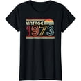 thumbnail image 1 of 1973 Vintage Shirt Birthday Gift Tee Retro Style T-Shirt, 1 of 3