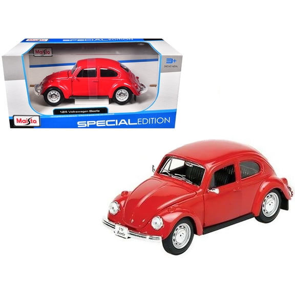 1973 Volkswagen Beetle Red 1/24 Diecast Model Car by Maisto