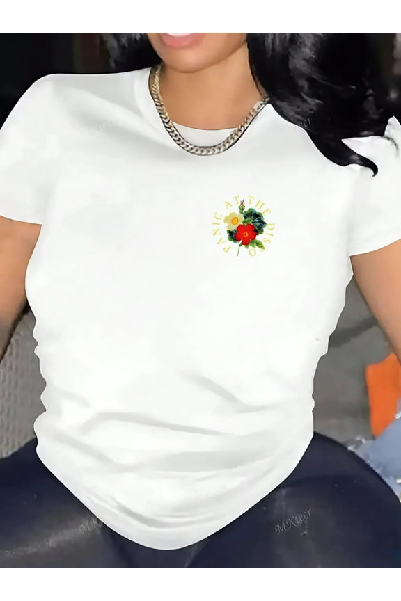 1973L Panic At The Disco Pretty Odd Flowers Album Art Graphic T-Shirt Unisex, for men & women, up to size 5XL