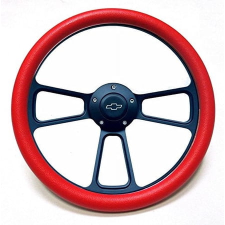 1974 - 1994 Chevy C/K Series Pick-Up Truck Black/Red Steering Wheel Adapter