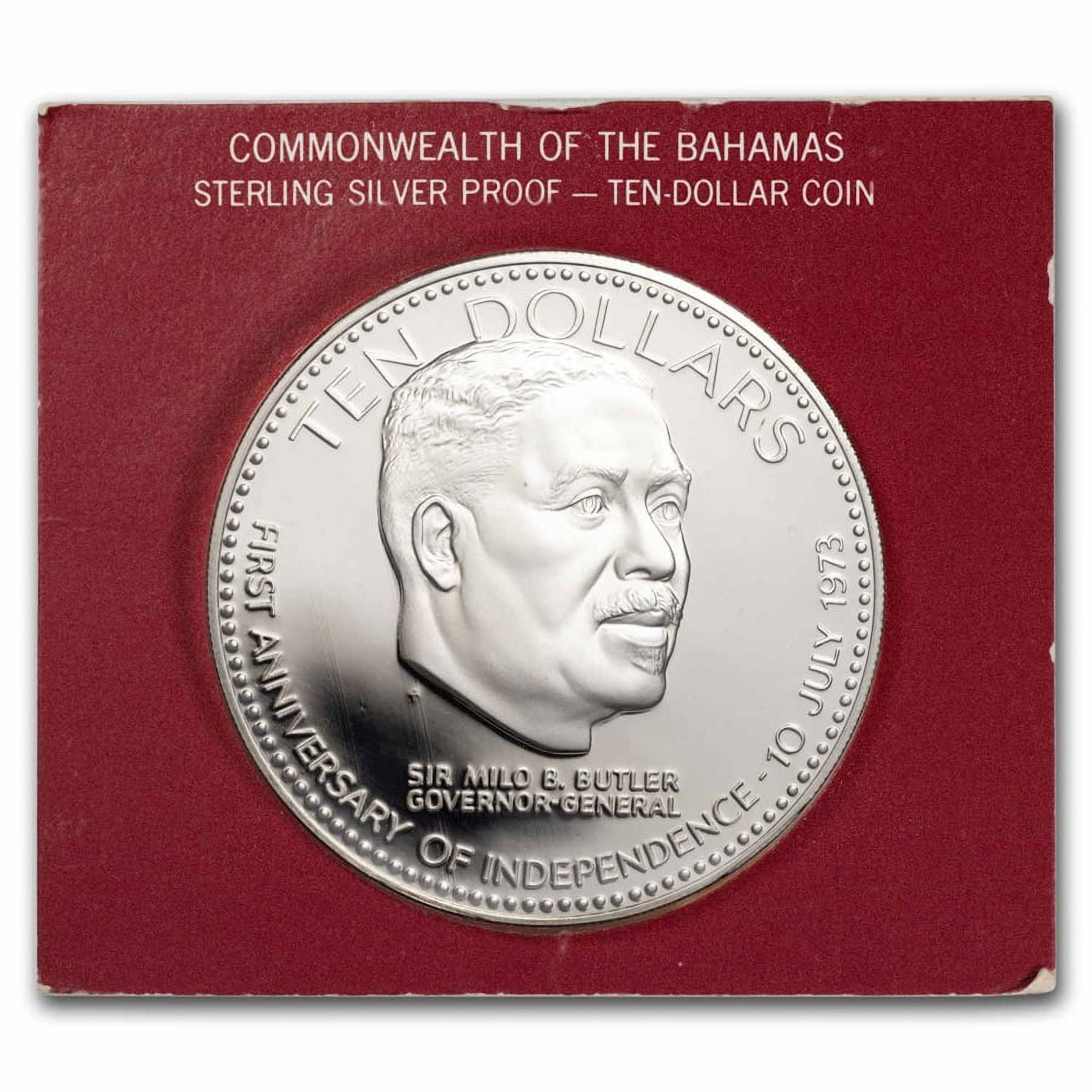 1974 Bahamas Silver $10 Proof - Walmart.com