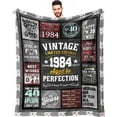thumbnail image 1 of 1974 Birthday Blanket 60" x 50" - 50th Birthday Gifts for Men, Him - 50 Year Old Gifts for Men - Mens 50th Birthday Gift Ideas - Gifts for 50 Years Old Man - Funny 50 th Bday Gifts for Men, 1 of 5