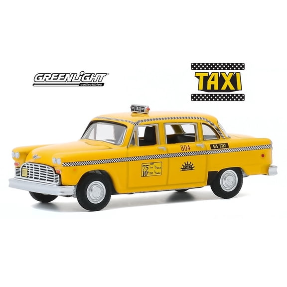 1974 Checker Taxi Sunshine Cab Company #804, Taxi - Greenlight 44890/48 - 1/64 scale Diecast Model Toy Car