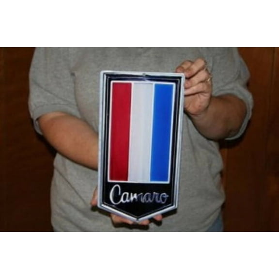 1974 Chevy Camaro Hood Emblem Flat Steel Sign