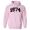 thumbnail image 1 of 1974 College Style Hoodie Sweatshirt Unisex Small Pink, 1 of 5