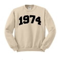 thumbnail image 1 of 1974 College Style Sweatshirt Unisex Medium Sand, 1 of 5