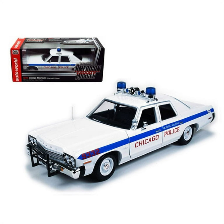 【数量は多】 Police Department Chicago Monaco Dodge 1974 Car to Limited ミニカー
